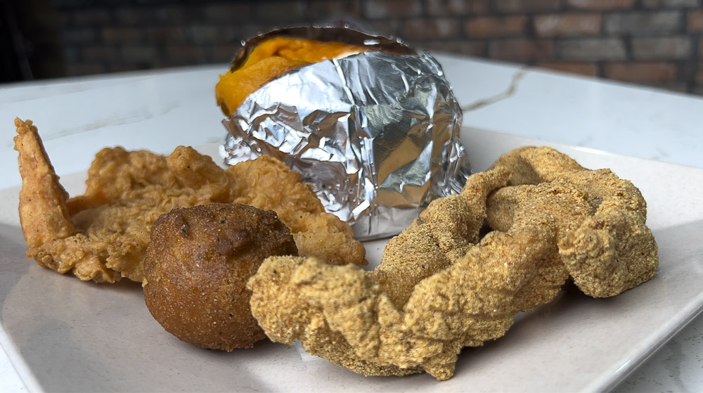 Roy's Fish and Shrimp Platter